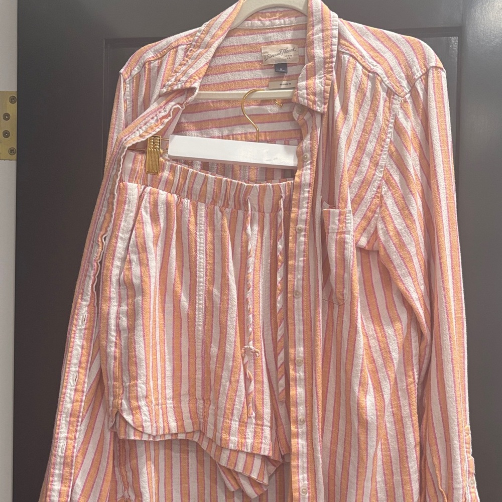 Striped Orange and White Set